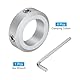 QUARKZMAN Split-Wellenkragen-Set für 20mm Welle, 4 Stück Klemmkragen 32mm Außendurchmesser, 10mm Dicke, Klemmkragen aus Aluminiumlegierung mit M6 Set-Schrauben und einem Schraubenschlüssel