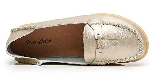 Image of VenusCelia Women's Decoration Comfy Walking Flat Loafer