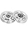 QWORK Universal Aluminium Alloy Bearing Pulley Wheel for Sports Fitness Equipment, 95mm Size, High Load Capacity 660 lbs, 2 Pieces
