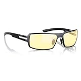 Gunnar Optiks RPG-00101 RPG Full Rim Advanced Video Gaming Glasses with Quad-Core Hinge Design and Amber Lens Tint, Onyx Frame Finish