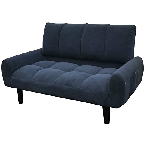 2P コーデュロイソファー ネイビーブルー 二人掛け 2人掛けソファ 2Pソファ コンパクト