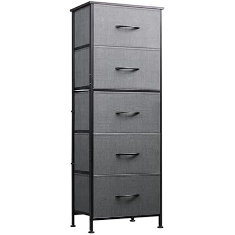 WLIVE 5-Drawer Fabric Dresser Cover