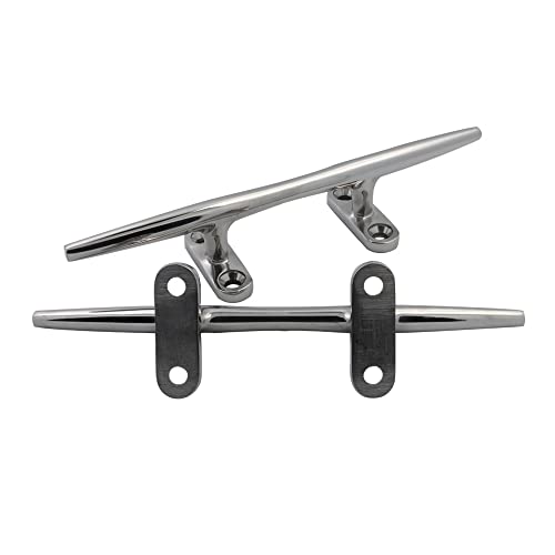 YWZHENYU Marine Boat Cleats 316 Stainless Steel Dock Cleats Open Base Cleats for Boat Kayak Mooring and Decor of 2 Pcs (6 inch) - Image 4