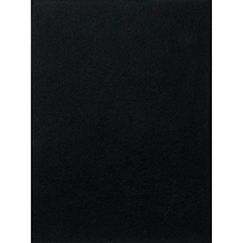 Darice Sticky Back Stiff Felt Sheet Black 9 x 12 inches (5-Pack) FLT-0432