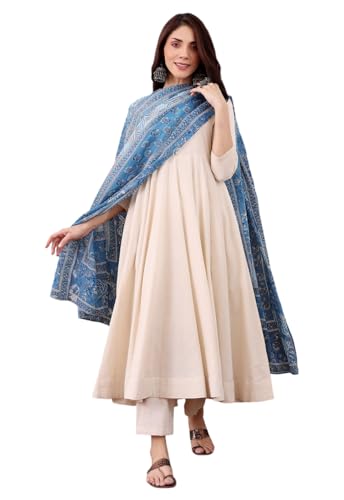 Ensemble Chanderi kurta haut de gamme LookMark vêtement traditionnel raffiné femme