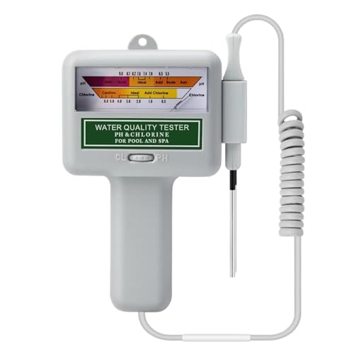 Medidores de Suelo, Medidor de PH y CL2 2 en 1 for Piscina, SPA, Monitor de Cloro, PC101, Dispositivo analítico de Calidad del Agua de manantial Termal for Acuario