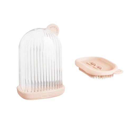 2-in-1 Travel Soap Case with Bath Brush | Transparent Leakproof Waterproof Soap Holder with Draining Tray | Portable Soap Box for Bathroom, Gym, Camping, Hiking (Pack of 1)-image-23
