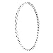 Merdia S925 Sterling Silver Solid Twisted Bangle Bracelet for Women and Ladies 6.3cm