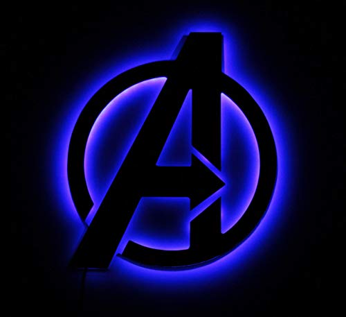 Avengers Night lights, Avengers Superhero sign, Marvel LED Lamp Avengers Night lights, Avengers Superhero sign, Marvel LED Lamp