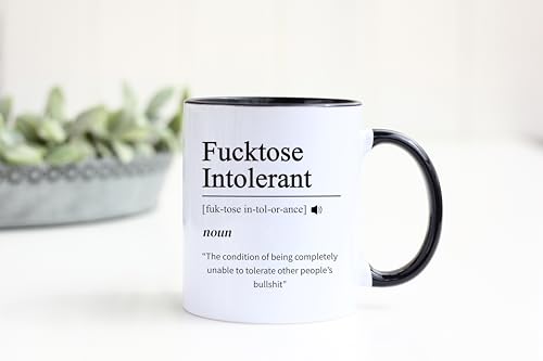 Taza de cerámica con texto sarcástico 11 oz miniatura 3