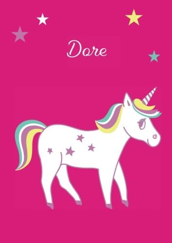 Dore: Einhorn Malbuch / Tagebuch / Notizbuch - DIN A4 - blanko