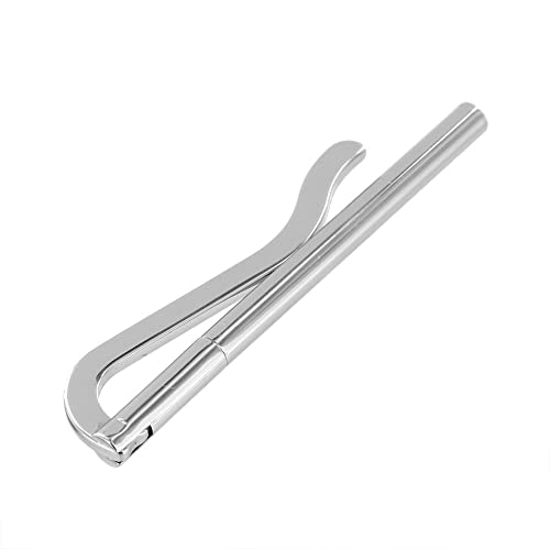 B8913 Nickel Plate, Spring Bar Money Clip, Solid Brass-LL3