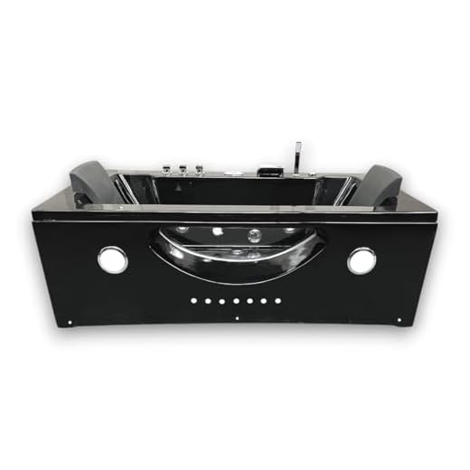 BAIGNOIRE BALNEO BAIN Model Hypnotic 180 x 90 cm ANGLE TOURBILLON MASSANTE SPA 2 PERSONNES CHROMOTHERAPIE