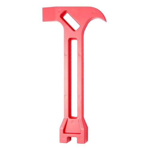4-in-1 Emergency Tool – Gas & Water Shut Off Wrench, Non-Sparking Pry Bar, Earthquake Survival Tool – Firefighter-Designed, for First Responders & Home Safety?Red?