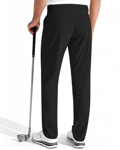DOWMQ Mens Drawstring Golf Trousers