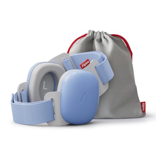 Alpine Muffy Baby Confort – Cascos Bebe Antiruido – Certificado CE & ANSI – Diadema Única Para Un Ajuste Seguro Y Cómodo – Protección Auditiva Ajustable Hasta 48 Meses – Atenuación De 24 dB, Azul