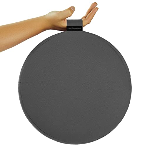 Image of Retrospec Sedona Zafu Meditation Cushion Filled w /Buckwheat Hulls - Yoga Pillow for Meditation Practices - Machine Washable 100% Cotton Cover & Durable Carry Handle, Round