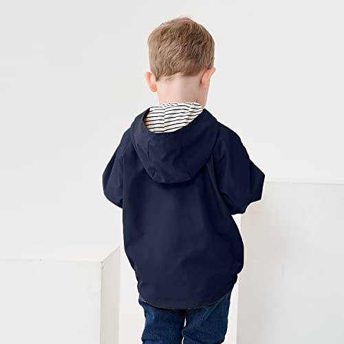 Toddler Boys Windbreaker Casual Outerwear Kids Lightweight Zip Hooded Jacket Baby Cute Dust Coat