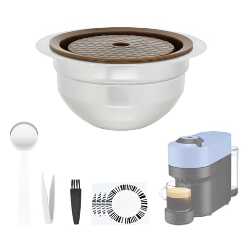 40/80 / 150 / 230ML Taza de café para cafetera Filtro recargable Portavasos Reemplazo Accesorios de filtro vacío Accesorios sostenibles Acero inoxidable