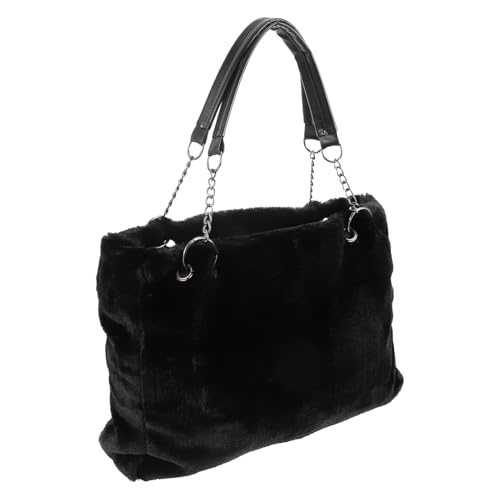 Pochette en peluche floue pour femme finis les sacs rigides et inconfortables