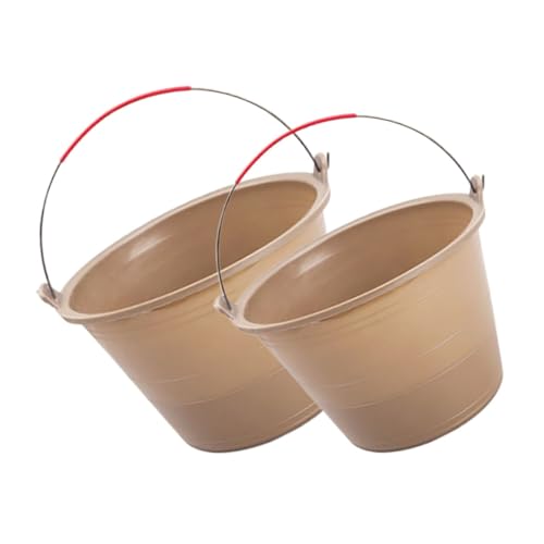 WOONEKY Secchio Da Costruzione Multiuso 2 Pezzi Secchio Per Cemento Per Lavori Edili