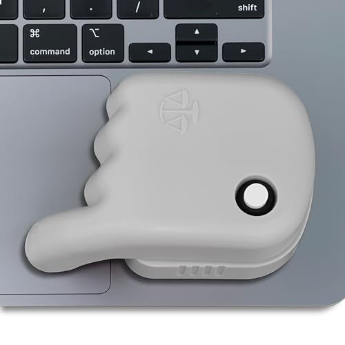 Laptop Trackpad Jiggler -AA Battery Lasts 6 Months -Undetectable -Cordless Mouse Jiggler -Does Not Work on DeII -Keeps Touchpad Active, Laptop Awake -Mechanical Mouse Mover -ON/Off Switch (Gray)