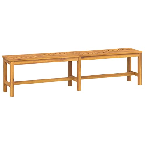 vidaXL Banc de Jardin 180 cm Bois Massif d'Acacia, Mobilier de Patio