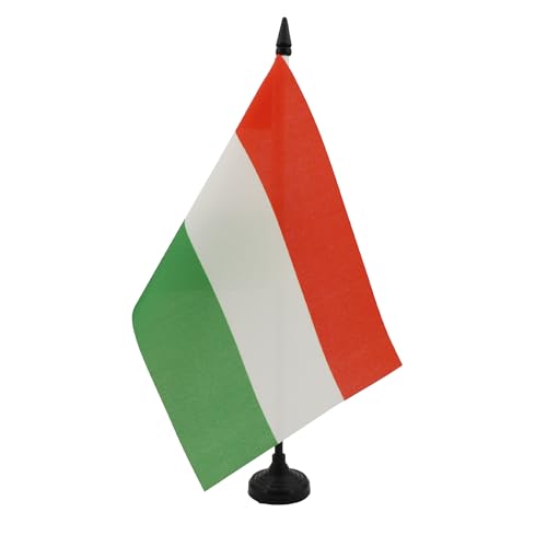 AZ FLAG Bandiera Da Tavolo Ungheria 21x14 cm - Piccola Bandierina Ungherese 14 x 21 cm