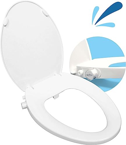 GenieBidet STEALTH Elongated SLOW CLOSE Bidet Seat | Self Cleaning Dual Nozzles + Rear & Feminine Cleaning | No wiring required. Easy 20 minute install | Hybrid T with ON/OFF Included! GenieBidet STEALTH Elongated SLOW CLOSE Bidet Seat | Self Cleaning Dual Nozzles + Rear & Feminine Cleaning | No wiring required. Easy 20 minute install | Hybrid T with ON/OFF Included!