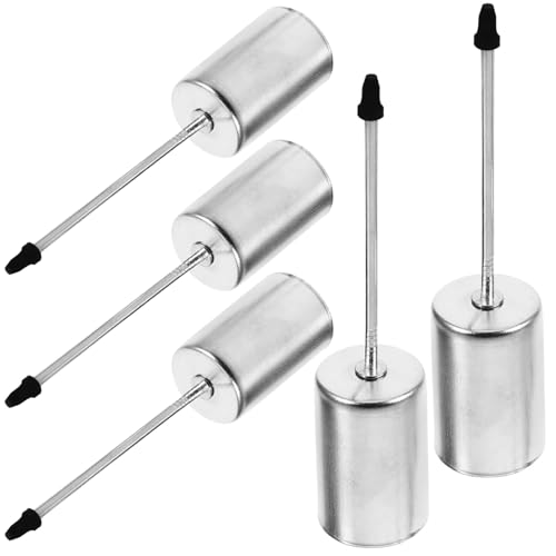 Housoutil 5 Piezas Soportes Metálicos para Velas Taper con de Portavelas de Hierro para Decoración Navideña de Árbol y Mesa Ambiente Festivo para Hogar