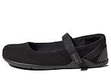 Xero Shoes Women's Cassie Hemp Shoe - Comfortable Mary Jane Style Ballet Flat, Black, 8