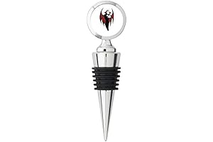 Creepy Dracula Vampire with Bat Wings Steel Bottle Stopper Winestopper