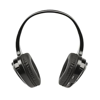 Trevi FRS 1240 Cuffia TV Wireless ad Infrarossi con Trasmissione ad Alta Frequenza, 12m di Portata, Audio Stereo per Televisore, Hi-Fi e MP3, Funzione Monitor e Controllo Volume, Base in Dotazione