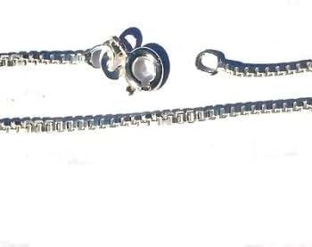 925 Sterling Silver 24 Inch 1.4mm wide Box Neck Chain Necklace