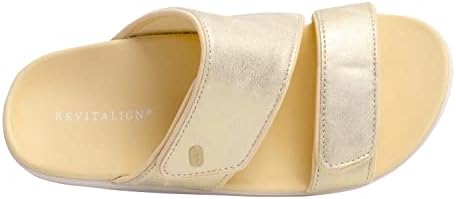 REVITALIGN Women's Kholo Slide Sandal, Gold, 12 Wide | Image 4