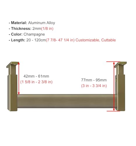 Rack de vêtements en métal extensible nizer solution stockage suspendu maison 120cm - 5