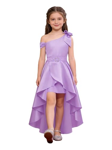 Robe demoiselle d'honneur mariage pour fille en satin chic pour cérémonie