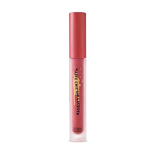ETUDE HOUSE Matte Chic Lip Lacquer 4g (#BR401 I'm in Brown) | Long-Lasting Water-Proof Quick-Fixing No-Smudging High-Pigmented Lip Lacquer that Keeps your Lips Matte | Kbeauty