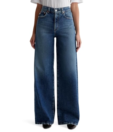 AG Adriano Goldschmied Women's Deven Ultra High-Rise Wide Leg in 15 Years Firenze