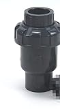 1pc 20 25 32 40 50 mm válvula de retención PVC piezas del sistema de las instalaciones de tuberías de fontanería tubo de agua conector de no retorno valor UPVC tubería de agua