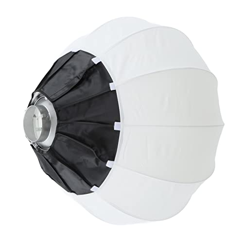 Denash Boîte à Lumière Lanterne Pliable pour Monture, Boîte à Lumière Sphérique pour Photographie à Douce à 360 °, à D'éclairage Portable avec Cadre e (65 cm)