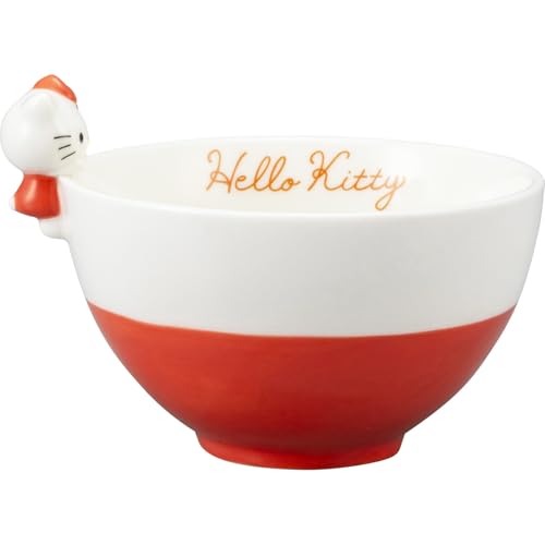 Sanrio Sanrio SAN4212-1 Hello Kitty Rice Bowl with Figure, Miscellaneous Goods, Sanrio Goods, Gift, Present