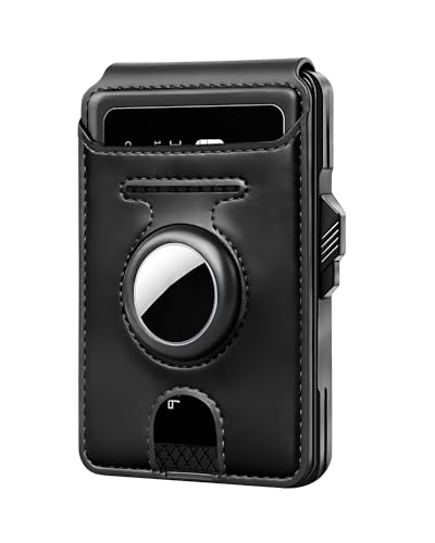 Vast Scenery Mens Wallet with AirTag Holder RFID Blocking Pop up Card Case