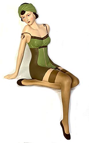 Moritz - Figurine - Pin-up Girl - vintage en polyrésine - 28 cm - Style nostalgique des années 50 et 60