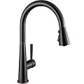 Oil Rubbed Bronze Kitchen Faucet with Pull Down Sprayer, Lava Odoro Bronze Single Handle Kitchen Sink Faucet, Faucet for Kitchen Sink with Magnetic Docking Spray Head, Deck Plate, KF321-ORB