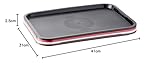 APS Fast Food-Tablett, bruchsicheres und spülmaschinenfestes Serviertablett, Made in Germany, 41 x 30,5 cm, Höhe 2 cm, grau