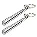2pcs Keychain Pocket Clip Keyring Clasps Carabiner Stainless Steel Hanging Buckle Key Rings Holder Camping Accessories Stainless Steel Hanging Buckle Outdoor Quick Clip Convenient Backpack Clip