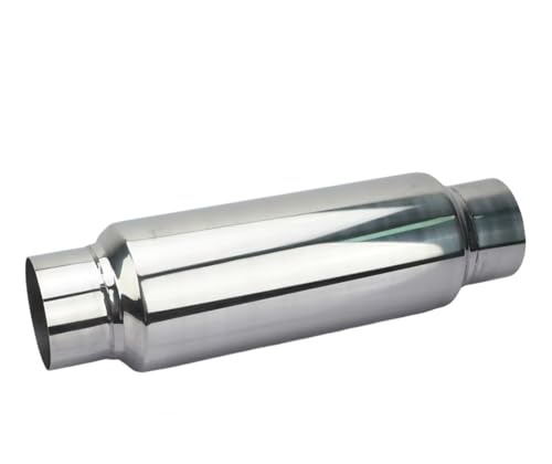 Tuyau d'évacuation d'échappement universel 2 2.5 3 pouces avec embout silencieux en inox