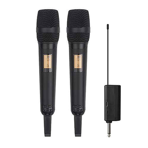 Microphone dynamique UHF pour home studio enregistrement audio ordinateur noir sans fil