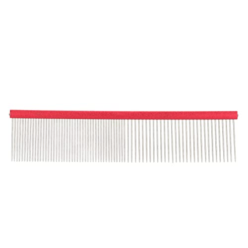 Pettine per Levriero per Cani Pettini per Cani con estremità Arrotondate per Cani in Metallo per Cani per Toelettatura Stuoia per Gatti per Rimuovere